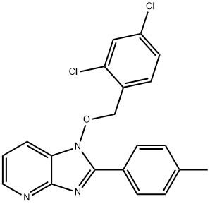 1-[(2,4-DICHLOROBENZYL)OXY]-2-(4-METHYLPHENYL)-1H-IMIDAZO[4,5-B]PYRIDINE Struktur