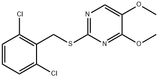 2-[(2,6-DICHLOROBENZYL)SULFANYL]-4,5-DIMETHOXYPYRIMIDINE Struktur