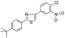 2-[4-(TERT-BUTYL)PHENYL]-4-(4-CHLORO-3-NITROPHENYL)-1,3-THIAZOLE Struktur