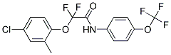 2-(4-CHLORO-2-METHYLPHENOXY)-2,2-DIFLUORO-N-[4-(TRIFLUOROMETHOXY)PHENYL]ACETAMIDE Struktur