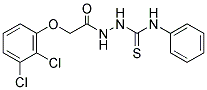 2-(2,3-DICHLOROPHENOXY)-N-(((PHENYLAMINO)THIOXOMETHYL)AMINO)ETHANAMIDE Struktur