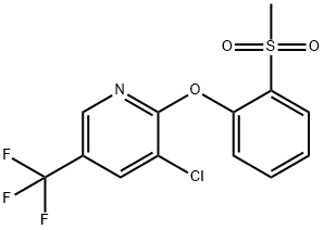 2-([3-CHLORO-5-(TRIFLUOROMETHYL)-2-PYRIDINYL]OXY)PHENYL METHYL SULFONE Struktur