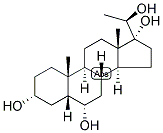 5-BETA-PREGNAN-3-ALPHA, 6-ALPHA, 17,20-BETA-TETROL Struktur