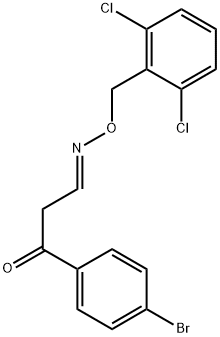 3-(4-BROMOPHENYL)-3-OXOPROPANAL O-(2,6-DICHLOROBENZYL)OXIME Struktur