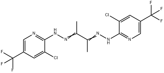 2,3-BUTANEDIONE BIS(N-[3-CHLORO-5-(TRIFLUOROMETHYL)-2-PYRIDINYL]HYDRAZONE) Struktur