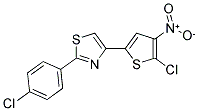 4-(5-CHLORO-4-NITRO-2-THIENYL)-2-(4-CHLOROPHENYL)-1,3-THIAZOLE Struktur