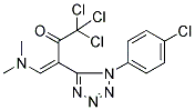 1,1,1-TRICHLORO-3-[1-(4-CHLOROPHENYL)-1H-1,2,3,4-TETRAAZOL-5-YL]-4-(DIMETHYLAMINO)BUT-3-EN-2-ONE Struktur