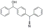 2-(4-[HYDROXY(PHENYL)METHYL]PHENYL)-2-PHENYLACETONITRILE Struktur