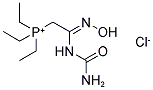 [2-[(AMINOCARBONYL)AMINO]-2-(HYDROXYIMINO)ETHYL](TRIETHYL)PHOSPHONIUM CHLORIDE Struktur