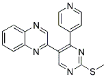 2-(METHYLTHIO)-4-(PYRIDIN-4-YL)-5-(QUINOXALIN-2-YL)PYRIMIDINE Struktur