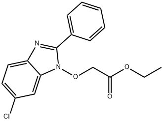 ETHYL 2-[(6-CHLORO-2-PHENYL-1H-1,3-BENZIMIDAZOL-1-YL)OXY]ACETATE Struktur