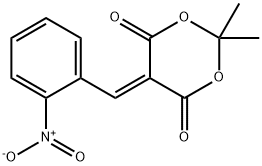 2,2-DIMETHYL-5-((2-NITROPHENYL)METHYLENE)-1,3-DIOXANE-4,6-DIONE Struktur