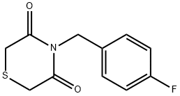 4-(4-FLUOROBENZYL)-3,5-THIOMORPHOLINEDIONE Struktur