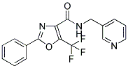 N-(3-PYRIDINYLMETHYL)-2-PHENYL-5-(TRIFLUOROMETHYL)-OXAZOLE-4-CARBOXAMIDE Struktur