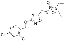 S-((3-[(2,4-DICHLOROBENZYL)OXY]-1,2,4-OXADIAZOL-5-YL)METHYL) O,S-DIETHYL PHOSPHODITHIOATE Struktur