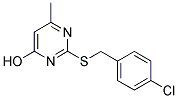 2-[(4-CHLOROBENZYL)SULFANYL]-6-METHYL-4-PYRIMIDINOL Struktur