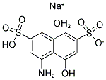 8-AMINO-1-NAPHTHOL-3,6-DISULFONIC ACID MONOSODIUM SALT N-HYDRATE Struktur