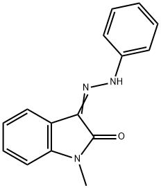 3-(AZA(PHENYLAMINO)METHYLENE)-1-METHYLINDOLIN-2-ONE Struktur