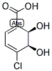 (2R,3R)-1-CARBOXY-4-CHLORO-2,3-DIHYDROXYCYCLOHEXA-4,6-DIENE Struktur