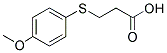 3-[(4-METHOXYPHENYL)THIO]PROPANOIC ACID Struktur
