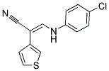 3-(4-CHLOROANILINO)-2-(3-THIENYL)ACRYLONITRILE Struktur