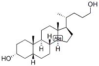 5-BETA-CHOLAN-3-ALPHA, 24-DIOL Struktur