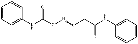 3-([(ANILINOCARBONYL)OXY]IMINO)-N-PHENYLPROPANAMIDE Struktur