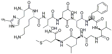 (2-[125I]IODOHISTIDYL)NEUROKININ A Struktur