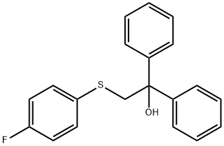 2-[(4-FLUOROPHENYL)SULFANYL]-1,1-DIPHENYL-1-ETHANOL Struktur