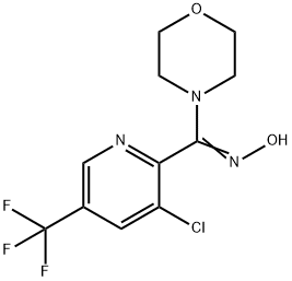 [3-CHLORO-5-(TRIFLUOROMETHYL)-2-PYRIDINYL](MORPHOLINO)METHANONE OXIME Struktur