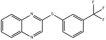 2-([3-(TRIFLUOROMETHYL)PHENYL]SULFANYL)QUINOXALINE Struktur