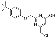 2-([4-(TERT-BUTYL)PHENOXY]METHYL)-6-(CHLOROMETHYL)PYRIMIDIN-4-OL Struktur