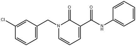 1-(3-CHLOROBENZYL)-2-OXO-N-PHENYL-1,2-DIHYDRO-3-PYRIDINECARBOXAMIDE Struktur