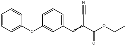 ETHYL 2-NITRILO-3-(3-PHENOXYPHENYL)PROP-2-ENOATE Struktur