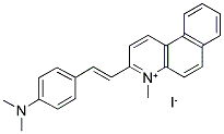 1-METHYL-2-P-DIMETHYLAMINO-STYRYL-BENZO[F]QUINOLINIUM-IODIDE Struktur