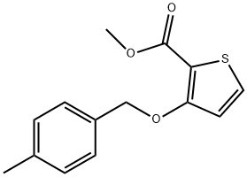 METHYL 3-[(4-METHYLBENZYL)OXY]-2-THIOPHENECARBOXYLATE Struktur