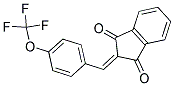 2-((4-TRIFLUOROMETHOXYPHENYL)METHYLENE)INDANE-1,3-DIONE Struktur