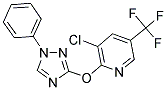 3-CHLORO-2-(3-PHENYL(2,3,5-TRIAZOLYLOXY))-5-(TRIFLUOROMETHYL)PYRIDINE Struktur