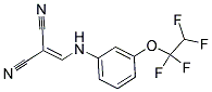 (((3-(1,1,2,2-TETRAFLUOROETHOXY)PHENYL)AMINO)METHYLENE)METHANE-1,1-DICARBONITRILE Structure