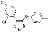 4-(2,4-DICHLOROPHENYL)-1,2,3-THIADIAZOL-5-YL 4-METHYLPHENYL SULFIDE Struktur