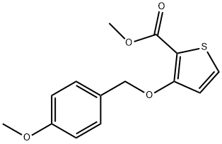 METHYL 3-[(4-METHOXYBENZYL)OXY]-2-THIOPHENECARBOXYLATE Struktur