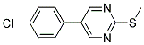 5-(4-CHLOROPHENYL)-2-(METHYLSULFANYL)PYRIMIDINE Struktur