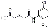 [(5-CHLORO-2-METHOXY-PHENYLCARBAMOYL)-METHYLSULFANYL]-ACETIC ACID Struktur