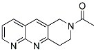 1,2,3,4-TETRAHYDRO-2-ACETYLPYRIDO[4,3-B][1,8]NAPHTHAHYDRINE Struktur