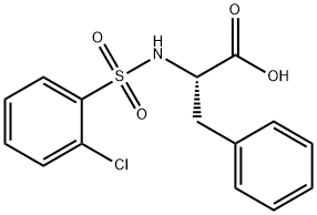 2-([(2-CHLOROPHENYL)SULFONYL]AMINO)-3-PHENYLPROPANOIC ACID Struktur