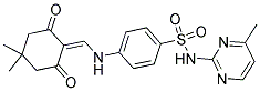 5,5-DIMETHYL-2-(((4-(((4-METHYLPYRIMIDIN-2-YL)AMINO)SULFONYL)PHENYL)AMINO)METHYLENE)CYCLOHEXANE-1,3-DIONE Struktur