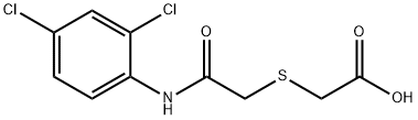 2-([2-(2,4-DICHLOROANILINO)-2-OXOETHYL]SULFANYL)ACETIC ACID Struktur