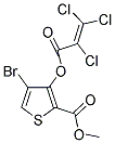 METHYL 4-BROMO-3-[(2,3,3-TRICHLOROACRYLOYL)OXY]THIOPHENE-2-CARBOXYLATE Struktur