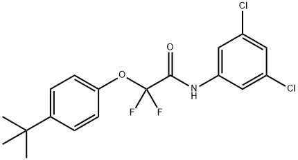 2-[4-(TERT-BUTYL)PHENOXY]-N-(3,5-DICHLOROPHENYL)-2,2-DIFLUOROACETAMIDE Struktur