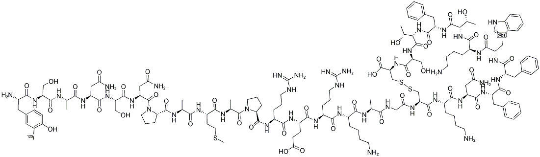 ([125I]-TYR0)-SOMATOSTATIN-28 Struktur